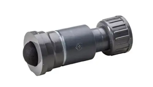 Ersatzsensor von Grünbeck mit einem zylindrischen Gehäuse und einer runden, mit einem Netzmaterial bespannten Oberseite.